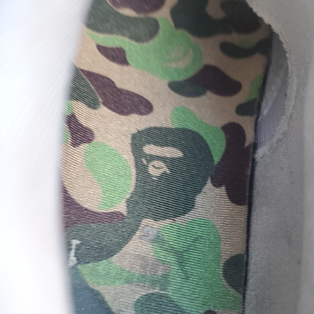 Bape Puma Trinomic Blaze Of Glory Camo Gray White Sneakers Size 10 - Picture 10 of 15